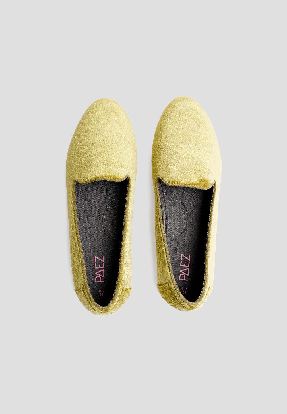 paez SLIPPER VELVET SYCAMORE GREEN Liquidación