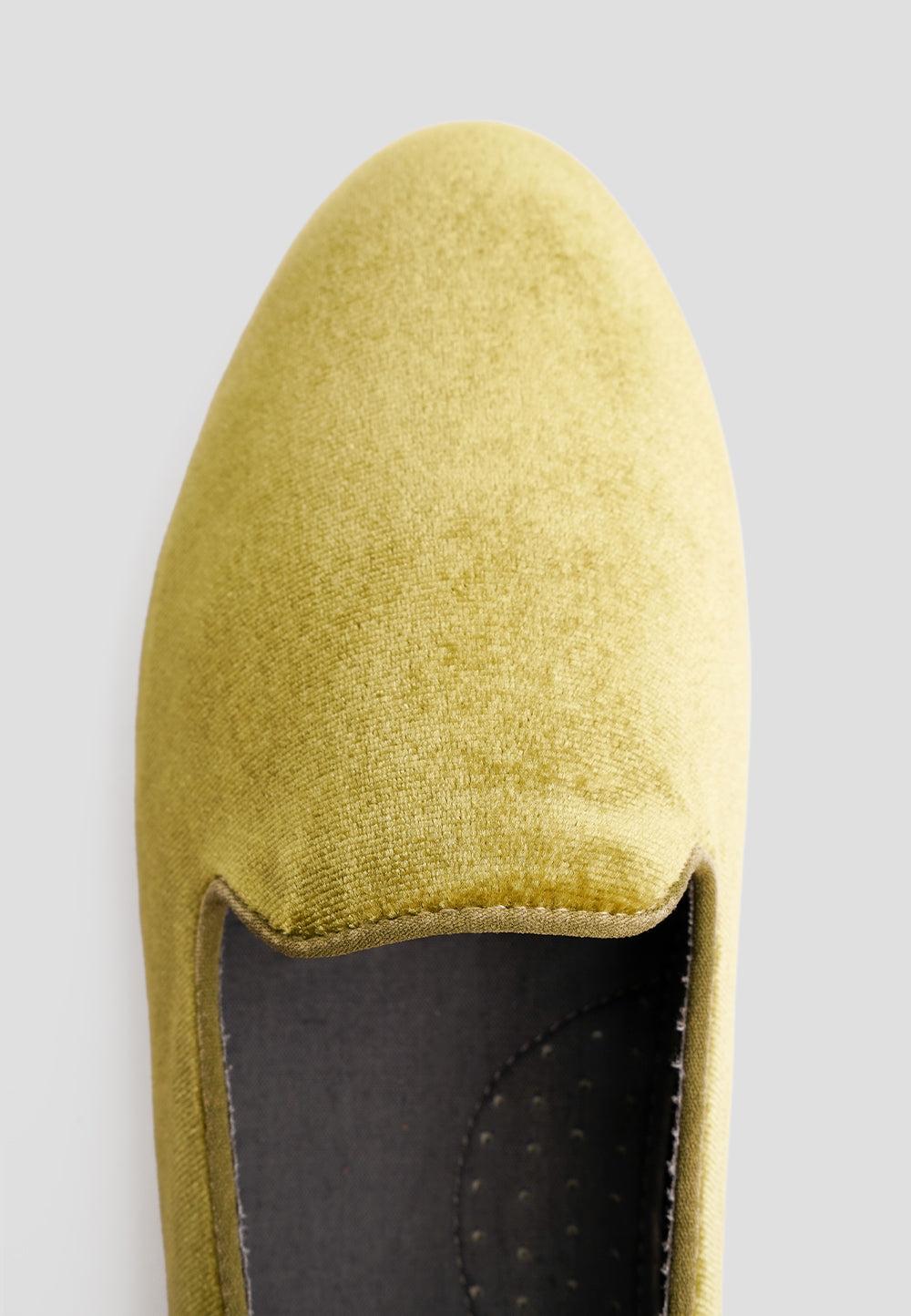 paez SLIPPER VELVET SYCAMORE GREEN Liquidación