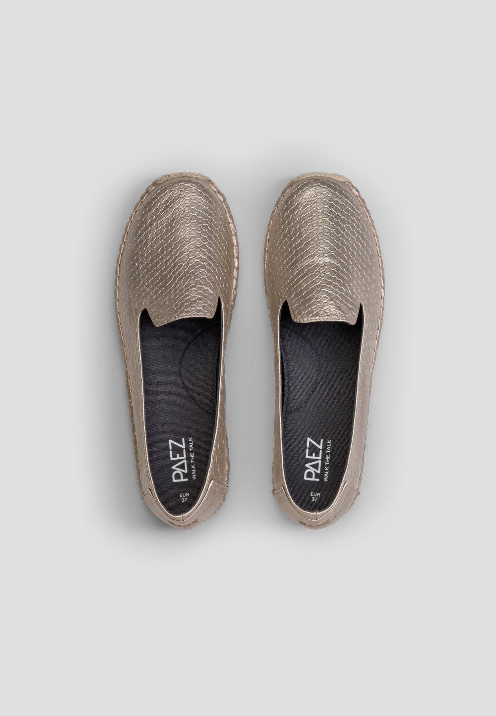 paez MOC VEGAN LEATHER SNAKE GOLD En oferta