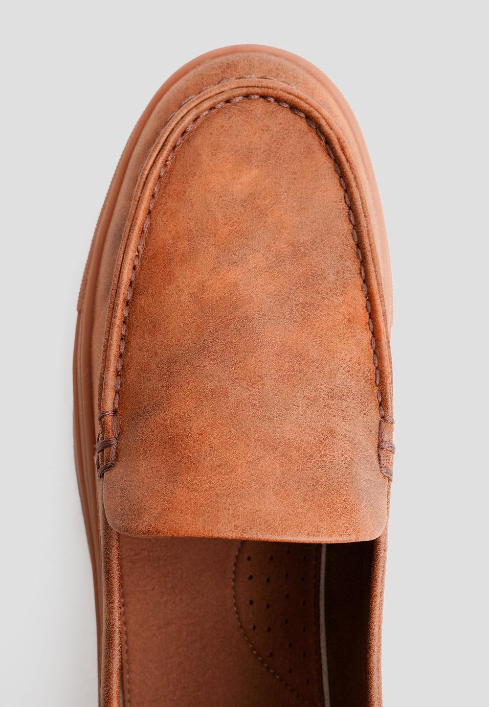 paez LOAFER MICROFIBER NAPA CAMEL Devoluciones gratuitas