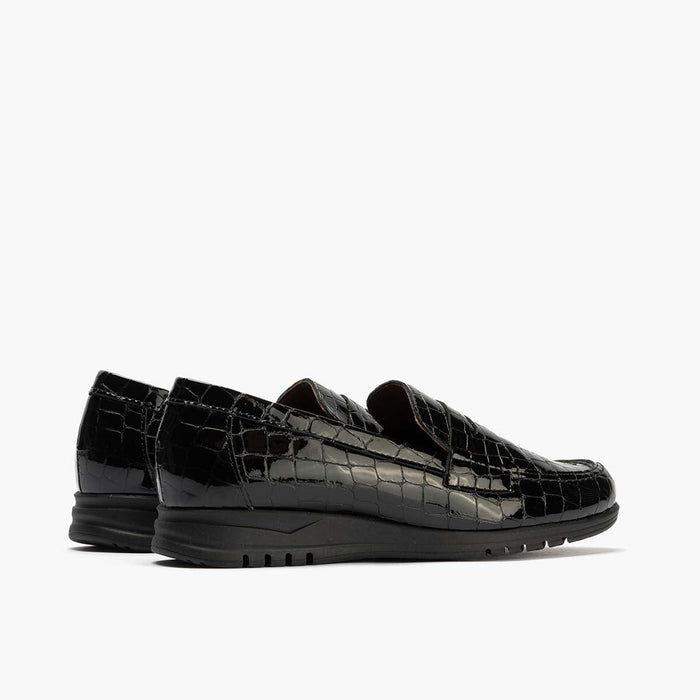 ﻿pitillos Mocasín en Coco mujer color negro Tienda de fábrica