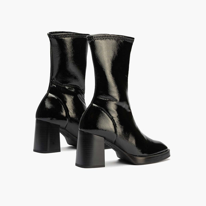 pitillos Botín Charol Strech de mujer color negro Limitado a 3 días