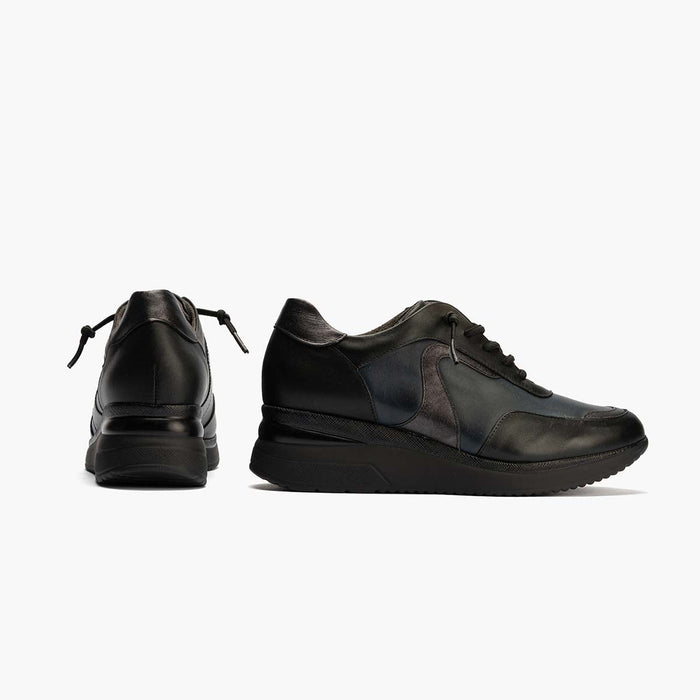 pitillos Zapato Deportivo Cordones de mujer color negro Precios de Black Friday