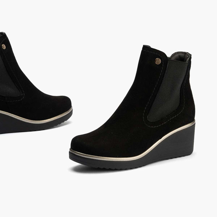 pitillos Botín Chelsea en Ante para mujer color negro 2025