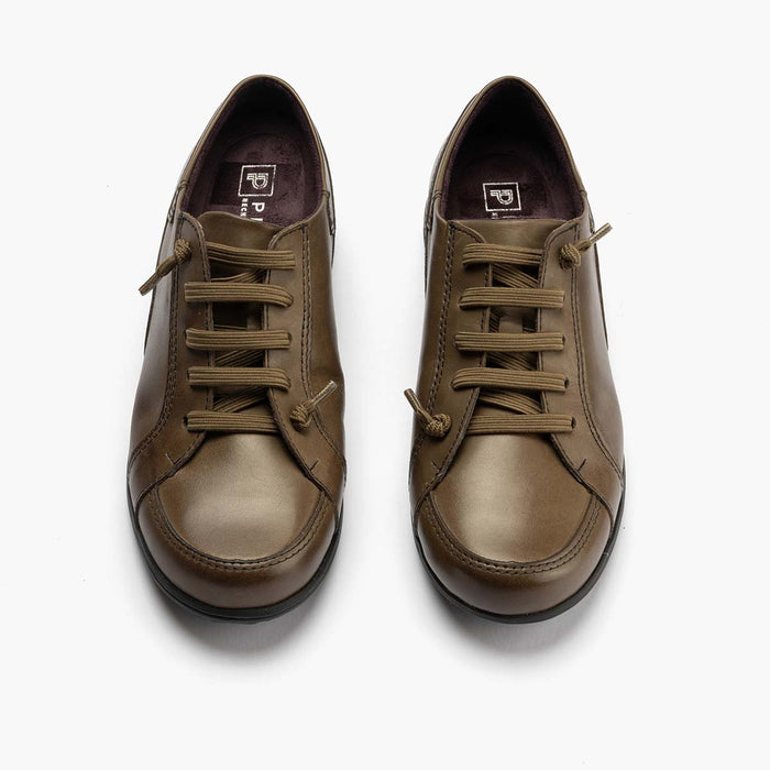 pitillos Zapato Deportivo Cordon Elástico para mujer color kaki En línea