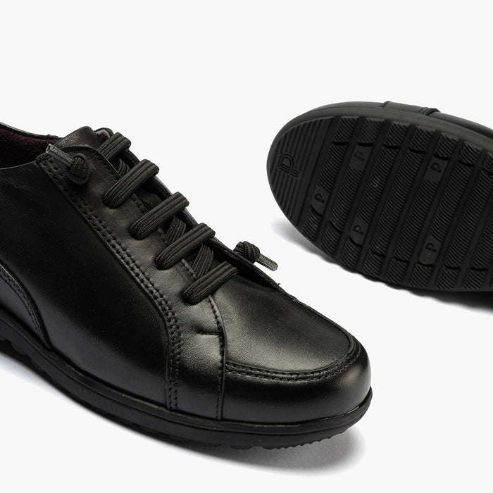 pitillos Zapato Deportivo Cordon Elástico de mujer color negro Outlet online