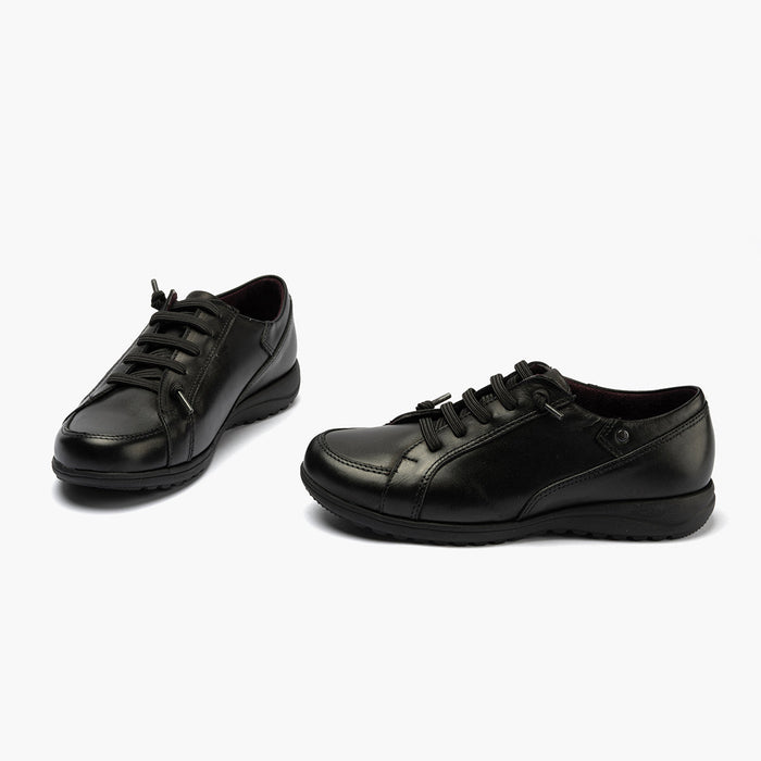 pitillos Zapato Deportivo Cordon Elástico de mujer color negro Outlet online