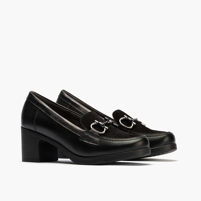 pitillos Mocasín Combinado mujer color negro Ofertas
