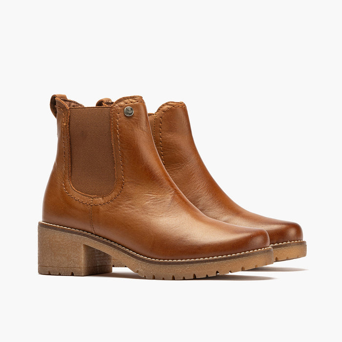 pitillos Botín Chelsea en Napa mujer color cuero Liquidación