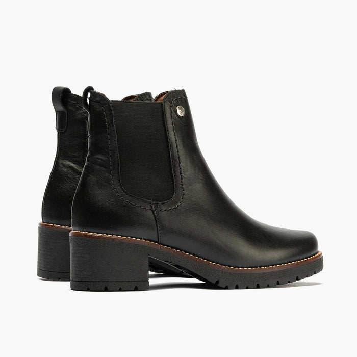 pitillos Botín Chelsea en Napa de mujer color negro Rebajas online