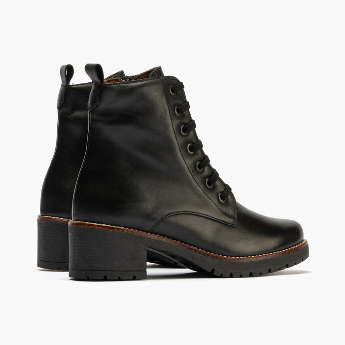 pitillos Bota Militar en Napa mujer color negro Precio de fábrica