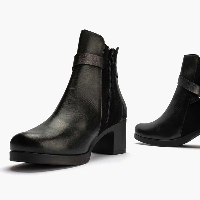 pitillos Botín Combinado de mujer color negro Promoción por tiempo limitado