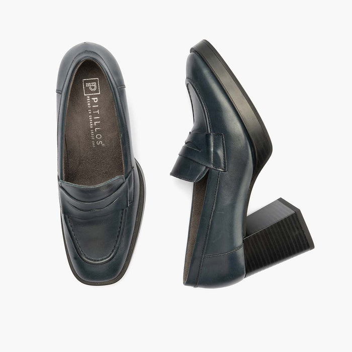 pitillos Mocasín en Napa para mujer color marino Ofertas de temporada