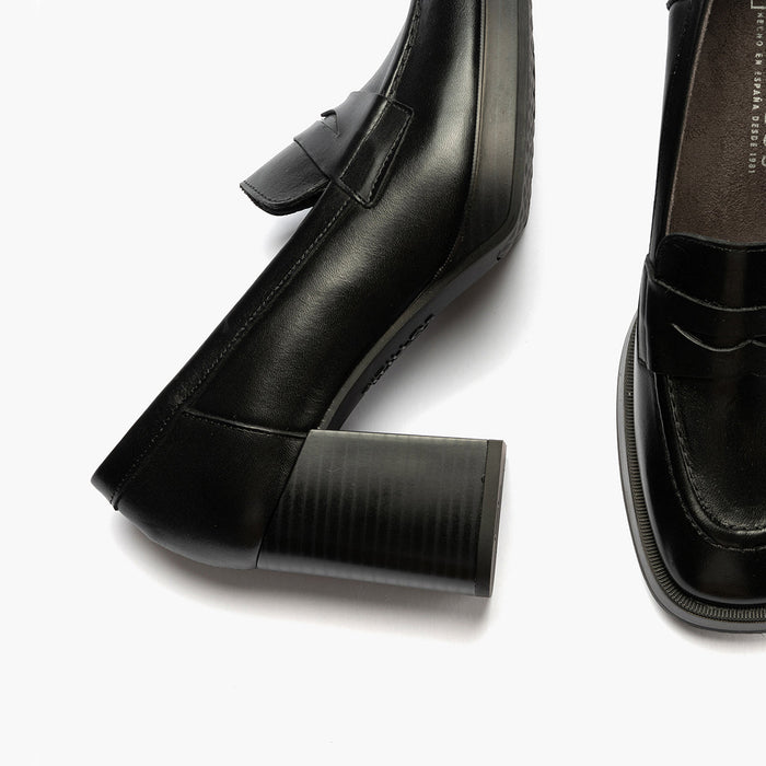 pitillos Mocasín en Napa mujer color negro Ofertas especiales