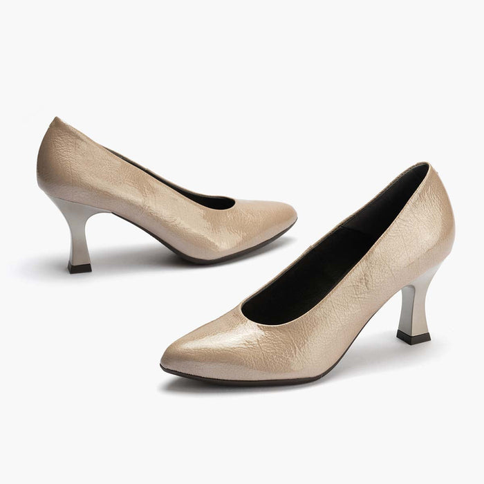 pitillos Zapato de Salón Charol de mujer color piedra Outlet