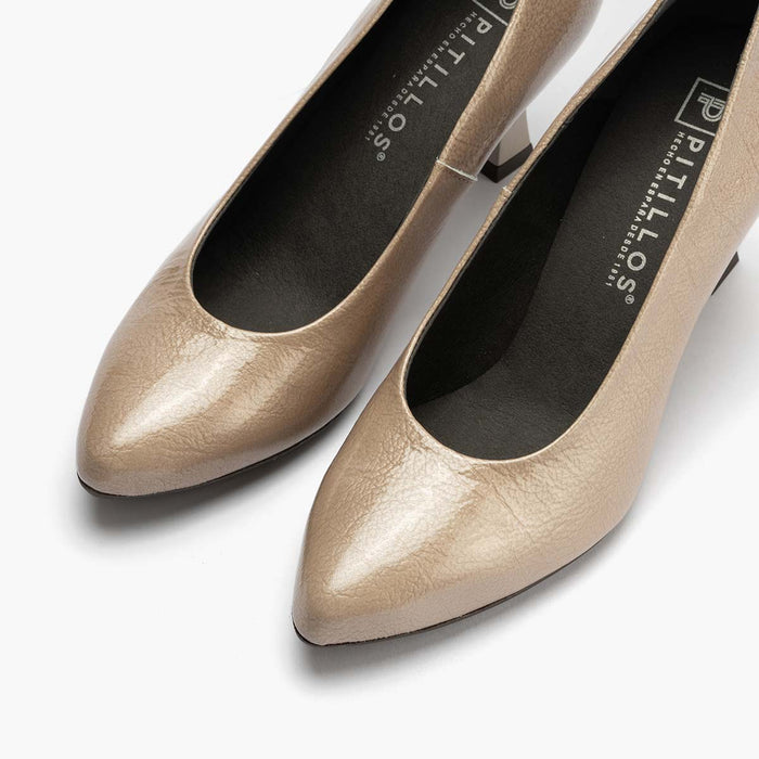 pitillos Zapato de Salón Charol de mujer color piedra Outlet