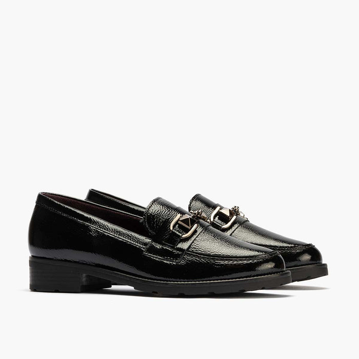 pitillos Mocasín Adorno de mujer color negro