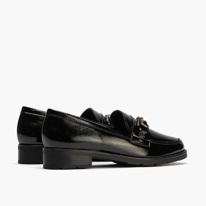 pitillos Mocasín Adorno de mujer color negro Rebajas