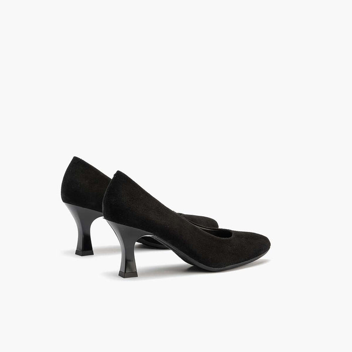 pitillos Zapato de Salón Ante mujer color negro Ventas relámpago