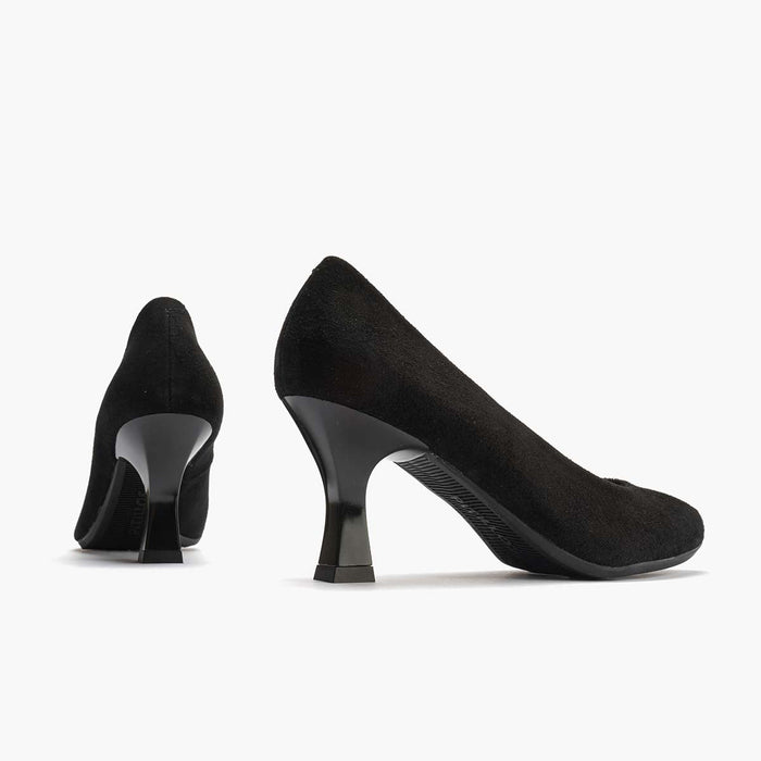 pitillos Zapato de Salón Ante mujer color negro Ventas relámpago