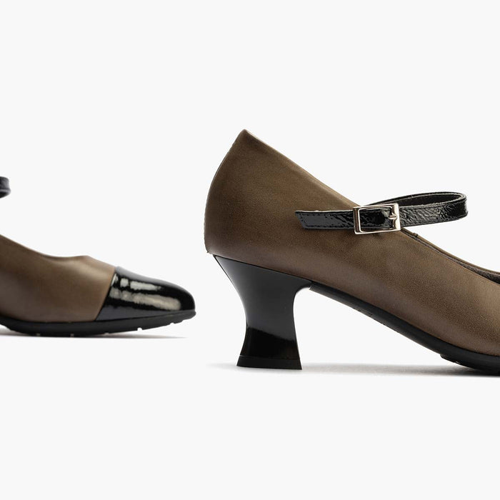 pitillos Mercedes Combinado Napa de mujer color kaki Tienda