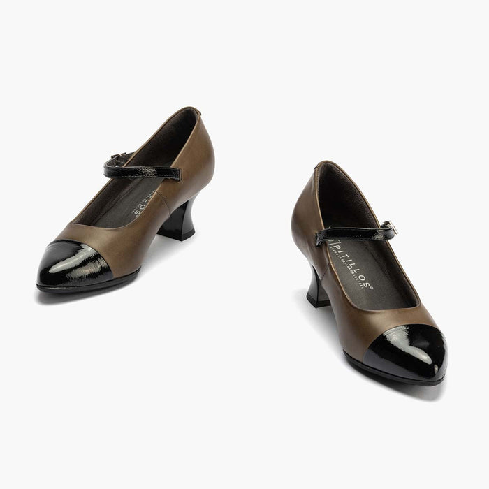 pitillos Mercedes Combinado Napa de mujer color kaki Tienda