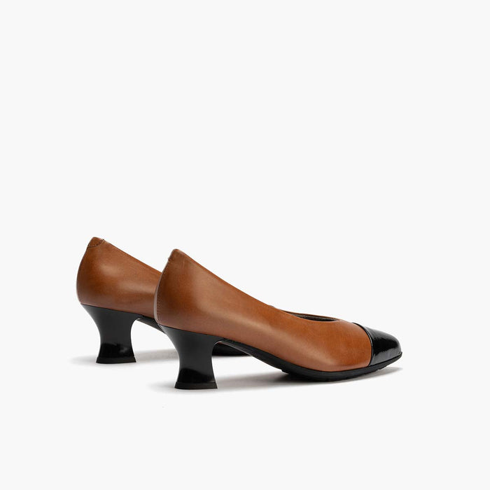 pitillos Zapato de Salón Combinado Napa de mujer color cuero Rebajas online
