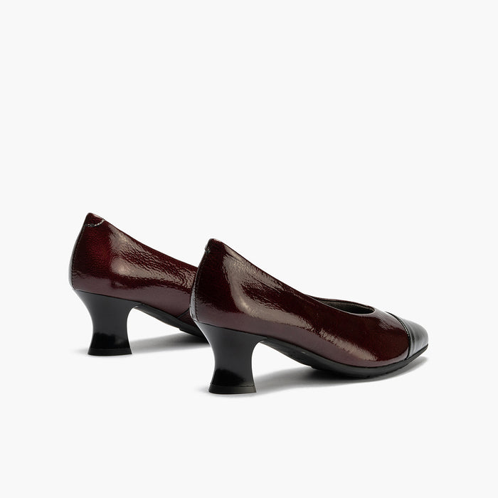 pitillos Zapato de Salón Combinado Charol mujer color burdeos Envío gratis