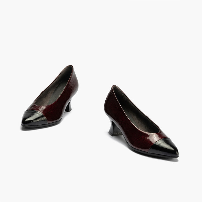 pitillos Zapato de Salón Combinado Charol mujer color burdeos Envío gratis