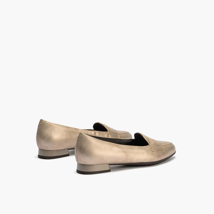 pitillos Mocasín en Laminado para mujer color piedra Oferta especial