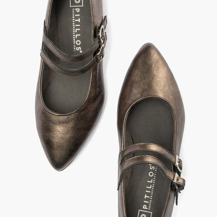 pitillos Mercedes en Laminado para mujer color bronce Envío gratis