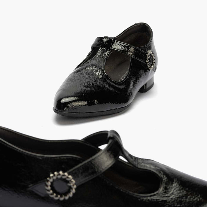 pitillos Gilda en Charol para mujer color negro COMPRAR AHORA