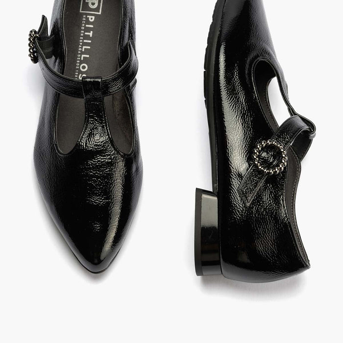 pitillos Gilda en Charol para mujer color negro COMPRAR AHORA