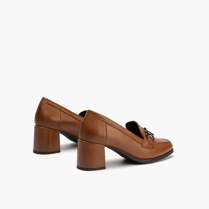 pitillos Mocasín con Adorno de mujer color cuero Promoción por tiempo limitado