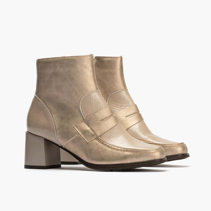 pitillos Botín Combinado para mujer color piedra Solo hoy