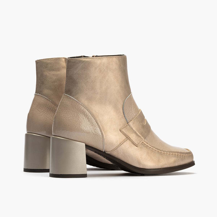 pitillos Botín Combinado para mujer color piedra Solo hoy