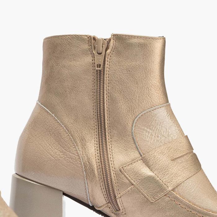 pitillos Botín Combinado para mujer color piedra Solo hoy