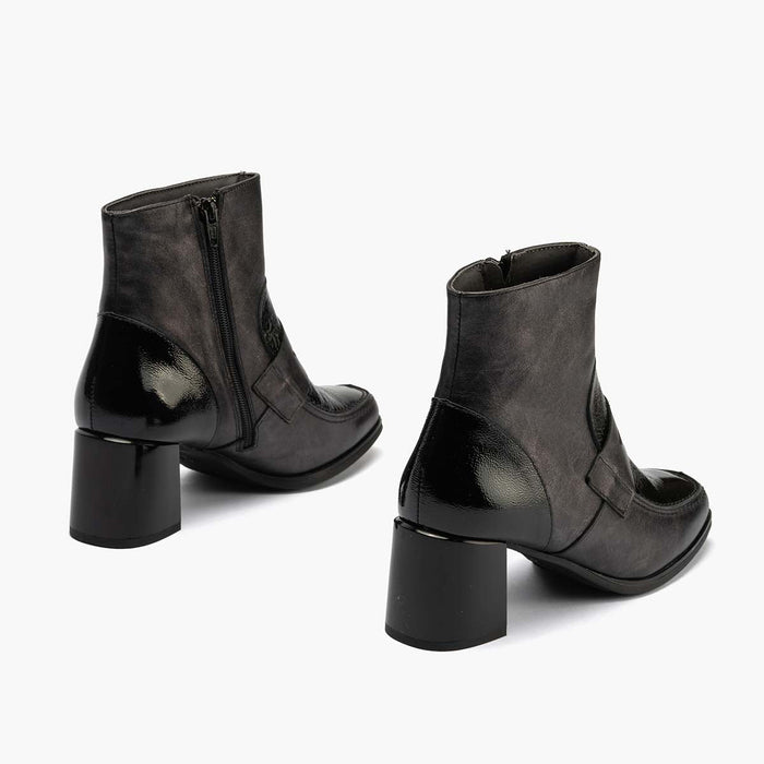 pitillos Botín Combinado mujer color antracita Oferta especial de fábrica