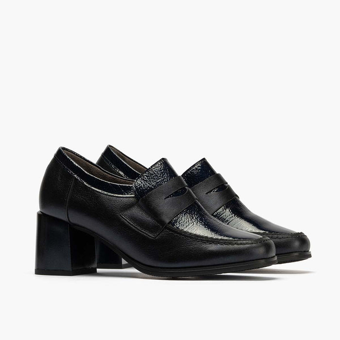 pitillos Zapato Abotinado Combinado para mujer color marino Promoción trimestral