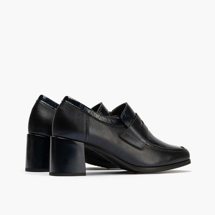 pitillos Zapato Abotinado Combinado para mujer color marino Promoción trimestral