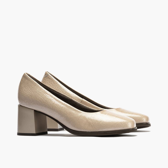 pitillos Zapato de Salón en Charol mujer color piedra Superdescuento