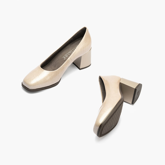pitillos Zapato de Salón en Charol mujer color piedra Superdescuento