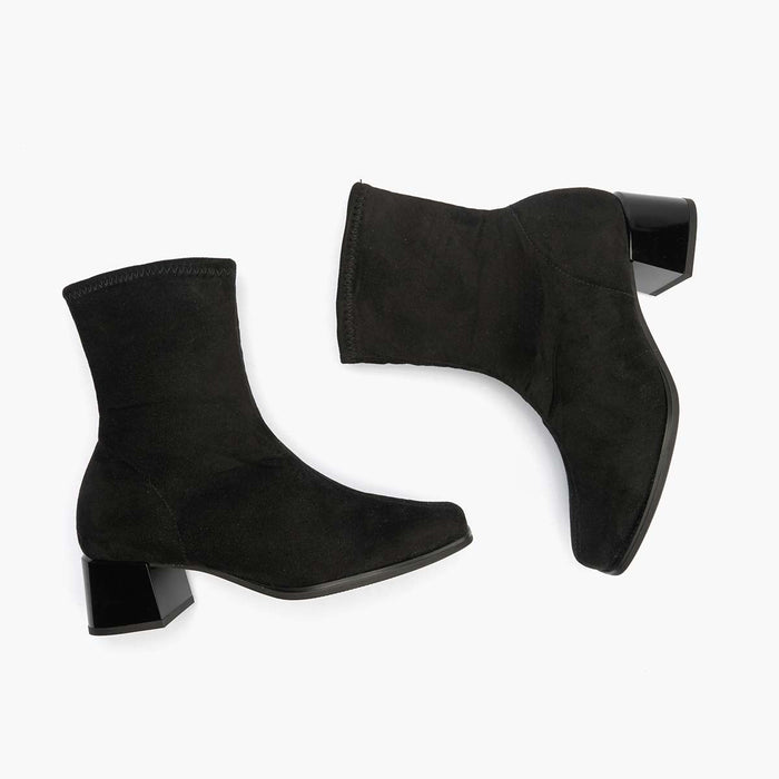 pitillos Botín Lycra de mujer color negro Liquidación