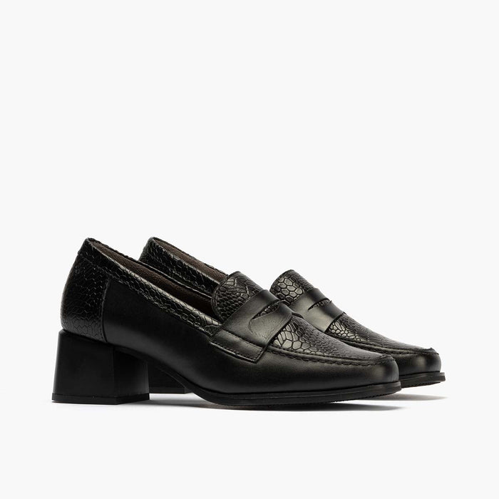 pitillos Mocasín Combinado mujer color negro