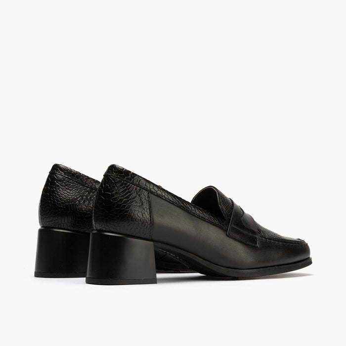pitillos Mocasín Combinado mujer color negro Limitado a 3 días