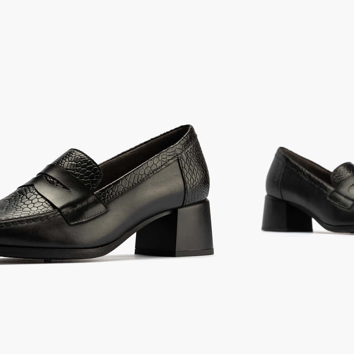 pitillos Mocasín Combinado mujer color negro Limitado a 3 días