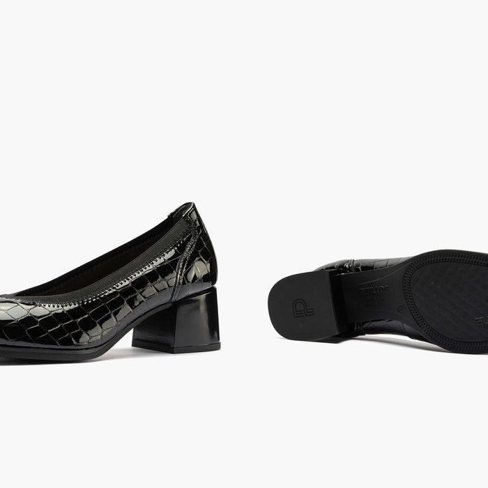 pitillos Zapato de Salón Pico con Elástico de mujer color negro Descuentos del mes
