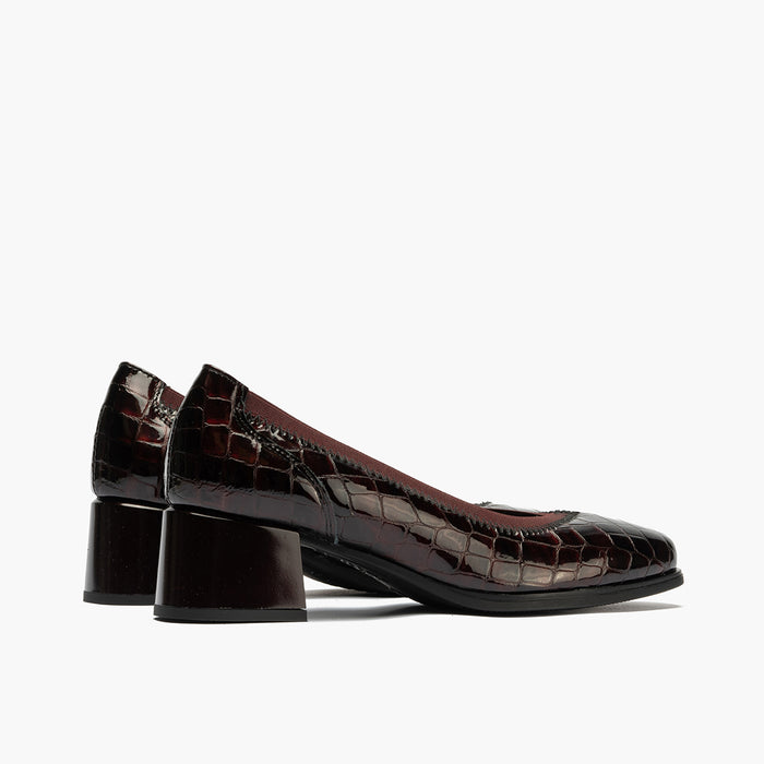 pitillos Zapato de Salón Pico con Elástico para mujer color burdeos Oferta exclusiva
