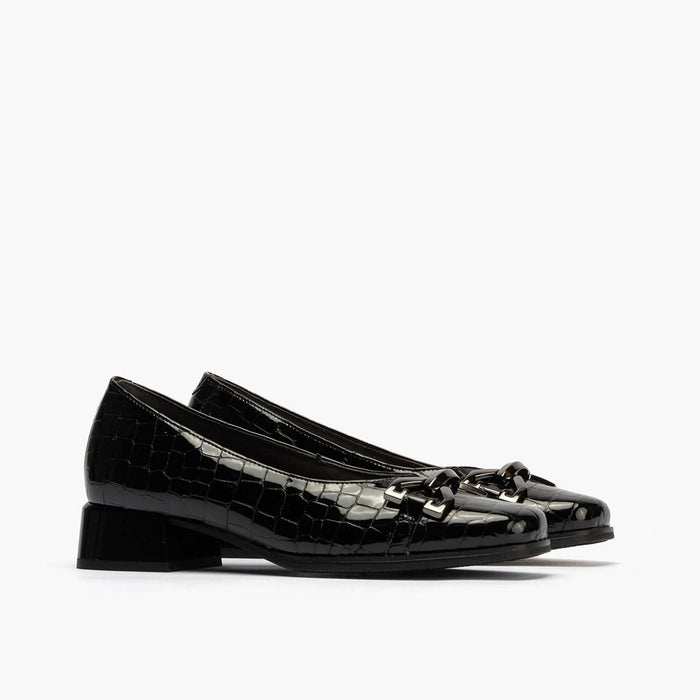 pitillos Zapato de Salón Pico con Adorno para mujer color negro Última moda