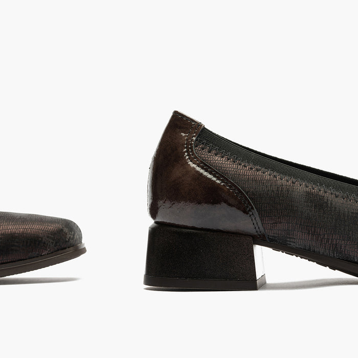 pitillos Zapato de Salón Pico con Elásticos para mujer color marrón Ofertas de temporada